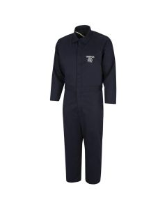 OBRBSA-CBX7NB-ES-R2XL image(0) - OBERON Coveralls - Arc Flash & Flame Resistant Basic - With Escape Strap - 8 Cal BSA - Color: Navy Blue - Size: 2XL