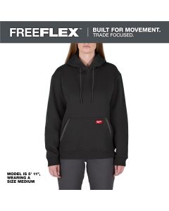 MLWF251B-XL image(0) - Milwaukee Tool Women's FREEFLEX Pullover Hoodie- Black - XL