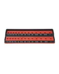 MTSPSH38S-RED image(0) - Mechanic's Time Savers 3/8" SAE Peg Socket Holder - Red