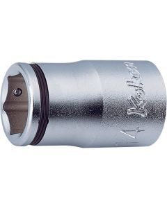 KKN4450M-15 image(0) - Ko-ken USA 4450M-15 1/2 Sq. Dr. Socket 15mm Nut Grip Length 36mm