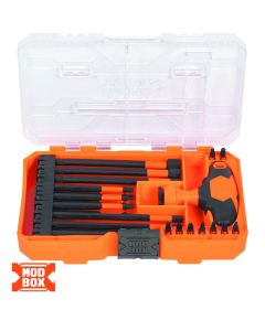 KLE33804 image(0) - Klein Tools ProFlex Impact-Rated Interchangeable Ratcheting T-Handle Set, 23-Piece
