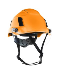 JCK22173 image(0) - Jackson Safety Safety Helmet - XS2-550V Series - Type 2+ - Vented - With Flip-Up Visor - Hi-Vis Orange