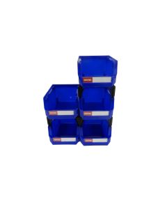 LDS1010000 image(0) - ShopSol SHUTTER Ultra Stacking-Nesting-Hanging Part Storage Bin 4 X 5.3 X 3 Inch (HB-210) 5 Count