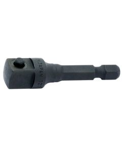 KKN112-50P image(0) - Ko-ken USA 112-50P 1/4 Hex Dr. Adaptor 3/8 Square Length 50mm Pin type