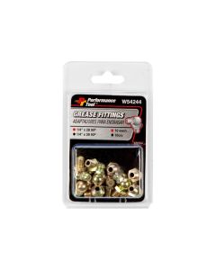 WLMW54244 image(0) - Wilmar Corp. / Performance Tool 10PK 1/4-28 90 Deg Grease Fitt