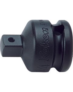 KKN13322A-P image(0) - Ko-ken USA 13322A-P 3/8 Sq. Dr. Adaptor 1/4 Square Length 27mm Pin type