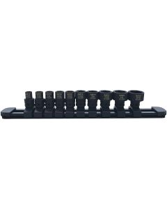AST7811009 image(0) - Astro Pneumatic  1/2 Inch 1/4 Inch Drive Low Profile Nano Impact Socket &hyphen; SAE