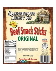 THS186977 image(0) - Tender Heifer Snack Co. Original Beef Sticks - 8 Ounce