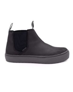 FSIAW7101-7EE image(0) - AIRWALK VENICE - Men's Leather Chelsea Slip On - CT|EH|SF|SR - Black / Forged Iron - Size: 7 - 2E - (Extra Wide)
