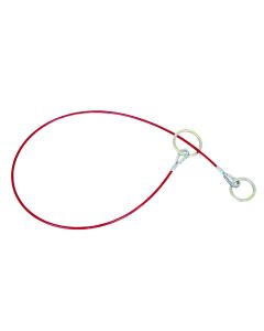 SRWV8208606 image(0) - PeakWorks Cable Anchor Sling, 1/4" PVC Coated Galv. Cable - 2 O-Rings - 6 FT