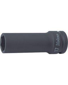 KKN14300M-9 image(0) - Ko-ken USA 14300M-9 1/2 Sq. Dr. Socket 9mm 6 point Length 80mm