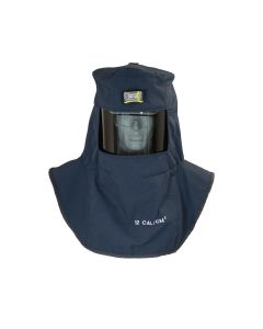 OBRLAN2ST-CHVSL image(0) - OBERON Hood with Hard Cap - Arc Flash - 12 Cal LAN2ST Series - With Fresh Air Arc Flash Hood Ventilation System & Light - Color: Navy Blue - Window: True Color Grey (TCG)