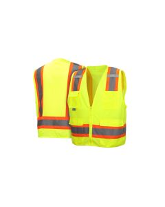 PYRRVZ2410S image(0) - Pyramex Pyramex Safety - Safety Vest - Hi-Vis Lime - Size 4X Large