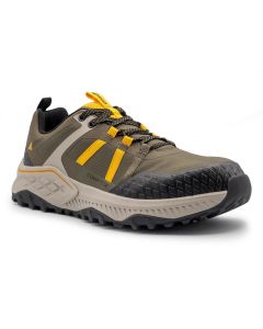 FSIA1222-7.5M image(0) - Avenger Work Boots AERO Trail - Men's  Low Top Shoe - Composite Toe - CT |EH |SR - Olive / Yellow - Size: 7.5 - D - (Regular)