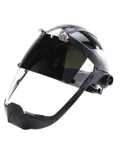 SRWS32261 image(0) - Sellstrom Face Shield - DP4 Series - 9" x 12.125" x 0.060" Window - Clear AF with Shade 6 IR Flip Visor - Ratcheting Headgear - with Chin Guard