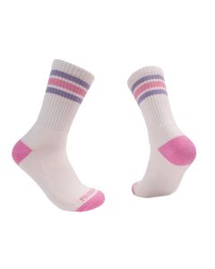 RDB1022 image(0) - Redback Boots USA Everyday Womens Crew White Stripe Lilac Pink