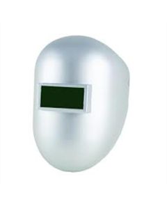 SRWS28511 image(0) - Sellstrom Welding Helmet - Passive - Nylon - Fixed Front  - 2" x 4.25" Viewing Area - Shade 10 - Ratcheting Headgear - Silver - 280 Series