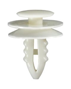 AVCAP11797 image(0) - AUVECO AP11797 Triple Head Type 10 Interior Trim Panel Retainer, 1/2 in Dia Top Head, Nylon, White