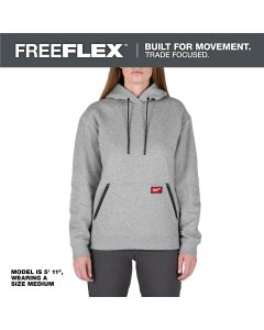MLWF251G-M image(0) - Milwaukee Tool Women's FREEFLEX Pullover Hoodie- Gray - M