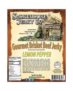 THS578727 image(0) - Tender Heifer Snack Co. Lemon Pepper Gourmet Beef Brisket Jerky - 3 Ounce