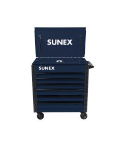 SUN8056FDBL image(0) - SUNEX Premium Full Drawer Service Cart - Blue