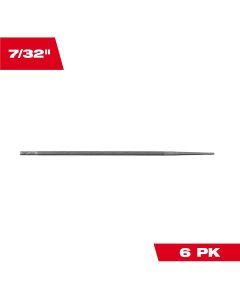 MLW49-16-2889 image(0) - Milwaukee Tool 7/32 Inch Round File for Saw Chain - 6 Pack