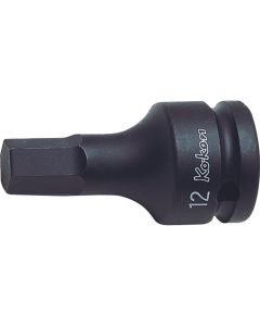 KKN14012M-60-4 image(0) - Ko-ken USA 14012M.60-4 1/2 Sq. Dr. Bit Socket 4mm Hex Length 60mm