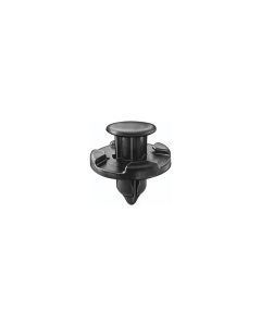 AVCAP19274 image(0) - AUVECO AP19274 Push-Type with Drive Pin Retainer, 20 mm Dia Head x 9 mm L Stem x 8 mm Hole, Nylon, Black