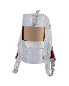 OBRHR-PB-8AFC image(0) - Oberon Hood with Hard Cap - Heat Reflective - Aluminized PBI/Kevlar - Window: Green Gold