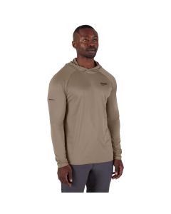 MLWM550N-XL image(3) - Milwaukee Tool WORKSKIN Hooded Sun Shirt - SANDSTONE XL