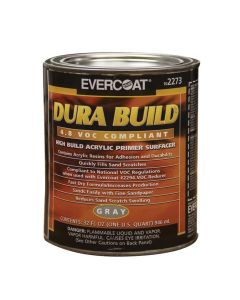 FIB2273 image(0) - Fibre glass Evercoat 102273 Fast Drying Dura Build Acrylic Primer, 1 qt Round Can, Gray, 1200 sq-ft/gal Coverage