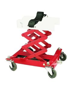 INT3160 image(0) - American Forge & Foundry Transmission Jack - Screw Rise - 450 Lbs. Capacity - 7 1/4" Min H to 22 1/2" High H - 1/2" Drive Ratchet Driven (Not Included)