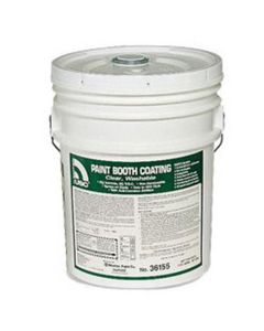 USC36155 image(0) - US Chemical 36155 Paint Booth Coating, 5 gal Bucket, Clear