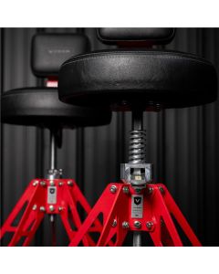 VYPESM-B-B-EZ image(15) - Vyper Industrial 400 lb Capacity Elevated Steel Max Ez-Lift Shop Chair - Black/Black