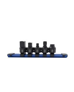 AST78305 image(0) - Astro Pneumatic 5 Piece 3/8 Inch Nano Drive Size Adapter Set