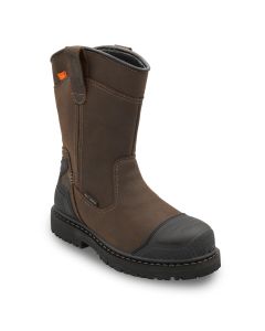 FSIA7387-7EE image(0) - Avenger Work Boots Hammer MAX Wellington - Internal MET - Men's - CN|EH|PR|WP|Mt|HR|SR|SF|B&W - Brown - Size: 7 - EE - (Extra Wide)