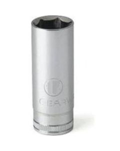 KDT80401 image(0) - GearWrench 3/8 Inch Drive 6 Point Deep Metric Socket 19mm