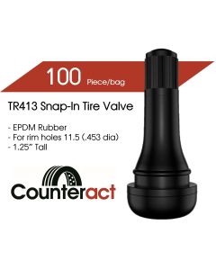 COUT13C image(0) - Counteract TR413 Counteract Tire Valve 42.5mm (100pk)