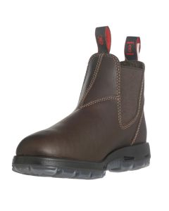 RDBUNPU12 image(0) - Redback Boots USA Puma Brown Water Resis Leather Slip-On Boot, 12