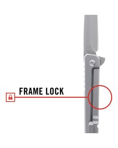 COS30855 image(2) - COAST Products LX530 1919 Founders Series Origin Assisted Open Titanium Nitride Coated 9Cr18Mov Drop Point Blade with Frame Lock Folding Pocket Knife - Silver