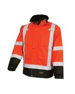 SRWV1200251U-4XL image(0) - Pioneer Pioneer - Ripstop Waterproof Safety Jacket - Hi-Vis Orange - Size 4XL
