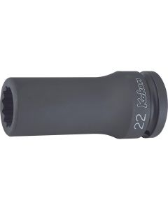 KKN16305M-17 image(0) - Ko-ken USA 16305M-17 3/4 Sq. Dr. Socket 17mm 12 point Length 100mm