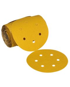 MMM61643 image(0) - 3M  Stikit Gold Abrasive Disc Roll 61643, 150, 6-inch (150mm), Dust-Free