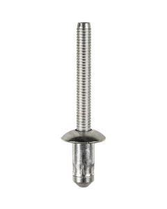 AVC22023 image(0) - AUVECO 22023 Specialty Rivet, 1/4 in Dia x 0.11 to 0.189 in Grip Range, Steel Rivet/Steel Mandrel, Zinc
