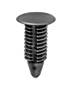 AVC19149 image(0) - AUVECO 19149 Single Head Type 1 Weatherstrip Retainer, 3/8 in Dia Bottom Head, Nylon, Black