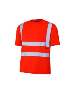 SRWV1054050U-2XL image(0) - Pioneer Birdseye Safety T-Shirt  - Color:  Hi-Viz Orange  - Size: 2XL