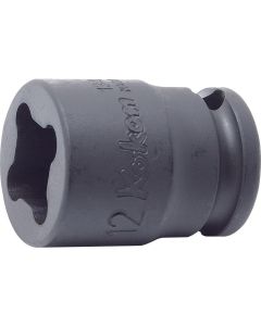 KKN13400-17WN image(0) - Ko-ken USA 13400-17WN 3/8 Sq. Dr. Socket 17mm 4 point Length 35mm Weld Nut