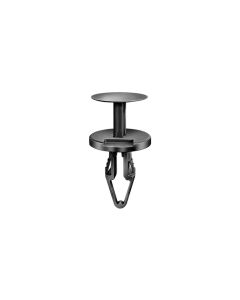 AVC20880 image(0) - AUVECO 20880 Push-Type with Closed End Front Brake Caliper Cooling Duct Retainer, 18 mm Dia Head, Nylon, Black