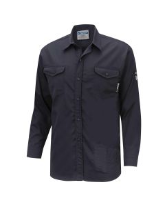 OBRZFI509-3XL image(0) - OBERON Button Up Shirt - FR/Arc-Rated 7.5 oz  88/12 - Navy - Size: 3XL