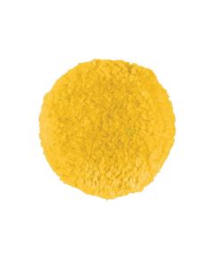 BUF301GY image(0) - Buff And Shine 301GY Buffing Pad, 3 in Dia, Hook and Loop Attachment, Twisted Wool Blend Pad, Yellow